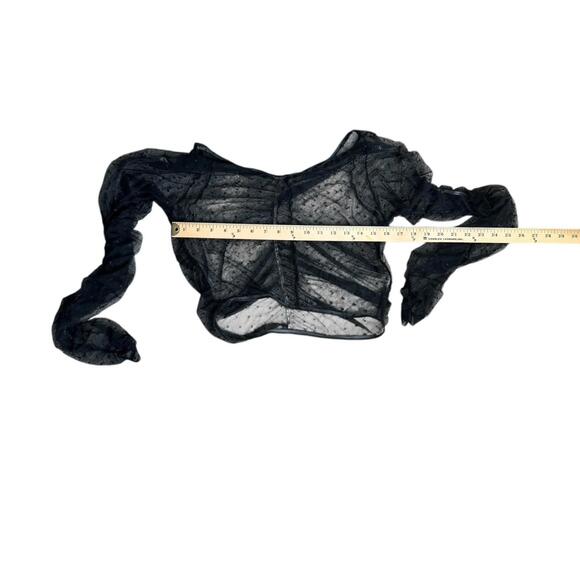 Mesh Dance Top Adult M/L Black - Picture 2 of 4